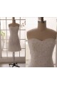 Sheath Sweetheart Beaded Appliques Short Bridal Gown Wedding Dress WD010793