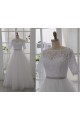 Ball Gown Half Sleeves Lace Bridal Gown Wedding Dress WD010794