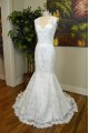 Trumpet/Mermaid V-neck Lace Bridal Gown Wedding Dress WD010797