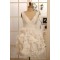 Ball Gown V-neck Short Bridal Gown Wedding Dress WD010800