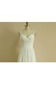 A-line Straps Beaded Chiffon Bridal Wedding Dresses WD010803