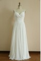 A-line Straps Beaded Chiffon Bridal Wedding Dresses WD010803