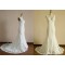 Trumpet/Mermaid V-neck Lace Bridal Wedding Dresses WD010804