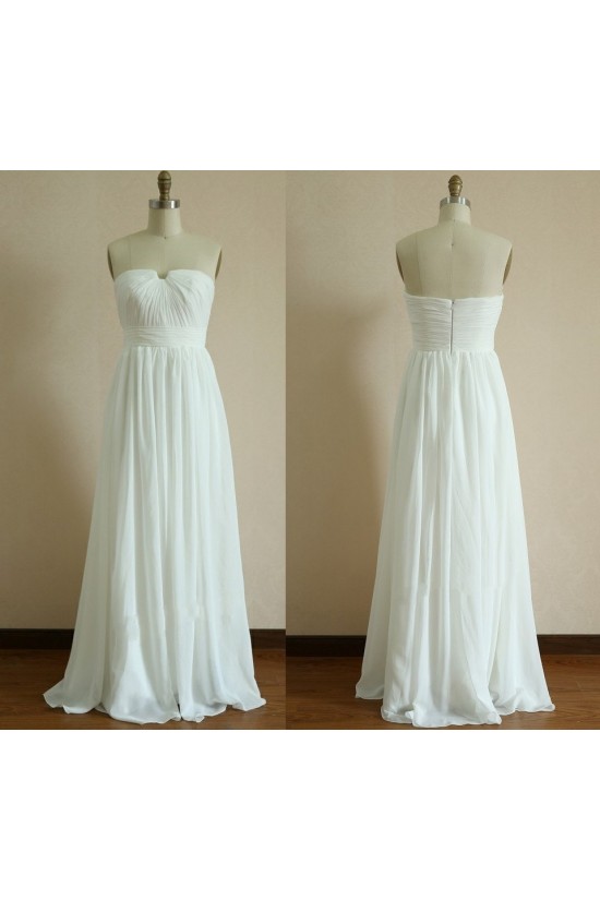 A-line Chiffon Bridal Wedding Dresses WD010805