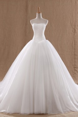 Ball Gown Strapless Bridal Wedding Dresses WD010807