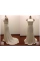 Trumpet/Mermaid Cap Sleeves Beaded Bridal Wedding Dresses WD010815 Trumpet/Mermaid Cap Sleeves Beaded Bridal Wedding Dresses WD010815