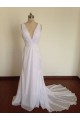 V-neck Lace and Chiffon Bridal Wedding Dresses WD010821 V-neck Lace and Chiffon Bridal Wedding Dresses WD010821