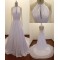 A-line Long Sleeves Beaded Chiffon Bridal Wedding Dresses WD010823