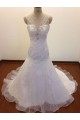 Trumpet/Mermaid Beaded Appliques Bridal Wedding Dresses WD010824 Trumpet/Mermaid Beaded Appliques Bridal Wedding Dresses WD010824