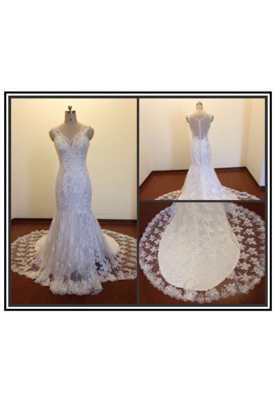 Trumpet/Mermaid Beaded Appliques Bridal Wedding Dresses WD010825 Trumpet/Mermaid Beaded Appliques Bridal Wedding Dresses WD010825