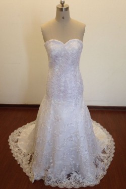 Trumpet/Mermaid Sweetheart Lace Bridal Wedding Dresses WD010828