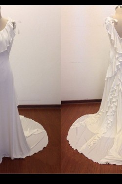 Elegant One Shoulder Bridal Wedding Dresses WD010829