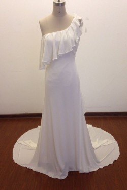 Elegant One Shoulder Bridal Wedding Dresses WD010829