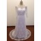A-line 3/4 Sleeves Beaded Lace Bridal Wedding Dresses WD010830