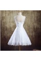 A-line Beaded Lace Short Bridal Wedding Dresses WD010831