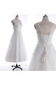 A-line Short Lace Appliques Bridal Wedding Dresses WD010834