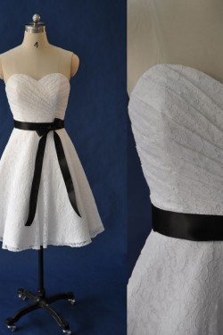 A-line Sweetheart Lace Bridal Wedding Dresses WD010840