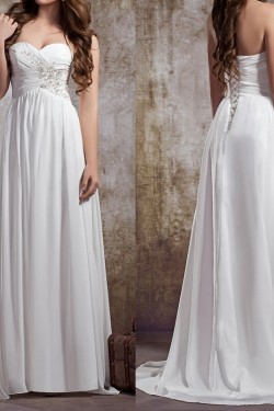 A-line Sweetheart Chiffon Bridal Wedding Dresses WD010842