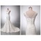 Trumpet/Mermaid V-neck Lace Appliques Bridal Wedding Dresses WD010844