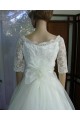 Ball Gown Half Sleeves Lace Appliques Bridal Wedding Dresses WD010849 Ball Gown Half Sleeves Lace Appliques Bridal Wedding Dresses WD010849