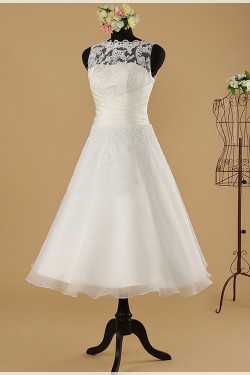 A-line Short Lace Bridal Wedding Dresses WD010851
