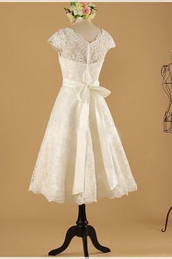 A-line Short Lace Bridal Wedding Dresses WD010854