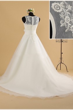 A-line Lace Bridal Wedding Dresses WD010855