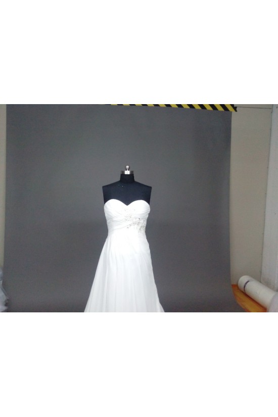 A-line Sweetheart Chiffon Bridal Wedding Dresses WD010857