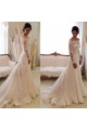 A-Line Off-the-Shoulder Long Sleeves Lace Bridal Wedding Dresses WD010860 A-Line Off-the-Shoulder Long Sleeves Lace Bridal Wedding Dresses WD010860