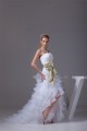 A-Line Strapless Beaded Court Train Wedding Dresses 2030004