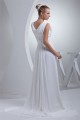 Sheath/Column Sweep Train Chiffon Wedding Dresses 2030005 Sheath/Column Sweep Train Chiffon Wedding Dresses 2030005