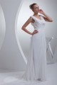 Sheath/Column Sweep Train Chiffon Wedding Dresses 2030005 Sheath/Column Sweep Train Chiffon Wedding Dresses 2030005