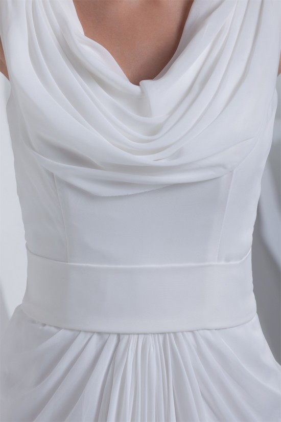 Sheath/Column Sweep Train Chiffon Wedding Dresses 2030005 Sheath/Column Sweep Train Chiffon Wedding Dresses 2030005