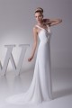 A-Line Illusion Sleeves V-Neck Beaded Chiffon Wedding Dresses 2030008 A-Line Illusion Sleeves V-Neck Beaded Chiffon Wedding Dresses 2030008