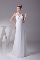 A-Line Illusion Sleeves V-Neck Beaded Chiffon Wedding Dresses 2030008 A-Line Illusion Sleeves V-Neck Beaded Chiffon Wedding Dresses 2030008