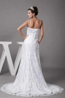 A-Line Beaded Lace Spaghetti Straps New Arrival Wedding Dresses 2030010