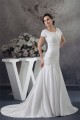 A-Line Portrait Short Sleeve Wedding Dresses 2030014 A-Line Portrait Short Sleeve Wedding Dresses 2030014