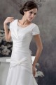 A-Line Portrait Short Sleeve Wedding Dresses 2030014 A-Line Portrait Short Sleeve Wedding Dresses 2030014