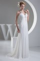 Sheath/Column Beaded Applique Chiffon One-Shoulder Sweep Train Wedding Dresses 2030016 Sheath/Column Beaded Applique Chiffon One-Shoulder Sweep Train Wedding Dresses 2030016