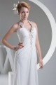 Sheath/Column Beaded Applique Chiffon One-Shoulder Sweep Train Wedding Dresses 2030016 Sheath/Column Beaded Applique Chiffon One-Shoulder Sweep Train Wedding Dresses 2030016