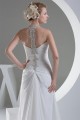 Sheath/Column Beaded Applique Chiffon One-Shoulder Sweep Train Wedding Dresses 2030016 Sheath/Column Beaded Applique Chiffon One-Shoulder Sweep Train Wedding Dresses 2030016