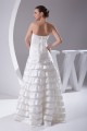A-Line Satin Organza Sleeveless Strapless Sweet Wedding Dresses 2030019 A-Line Satin Organza Sleeveless Strapless Sweet Wedding Dresses 2030019