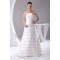 A-Line Satin Organza Sleeveless Strapless Sweet Wedding Dresses 2030019