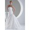 A-Line Satin Organza Sweetheart Sleeveless Best Wedding Dresses 2030021