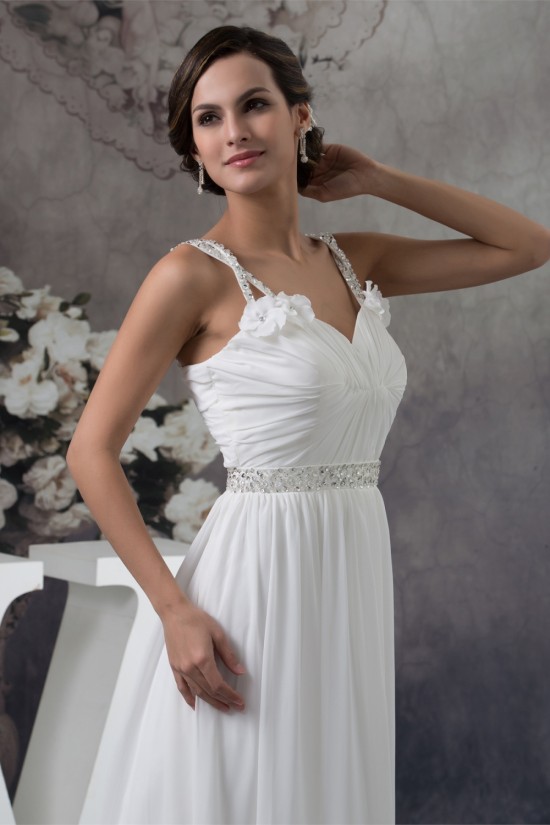 A-Line Sleeveless Beading Chiffon Floor-Length Wedding Dresses 2030022 A-Line Sleeveless Beading Chiffon Floor-Length Wedding Dresses 2030022