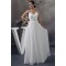 A-Line Sleeveless Beading Chiffon Floor-Length Wedding Dresses 2030022