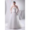 A-Line Sleeveless Beaded Strapless Wedding Dresses 2030024
