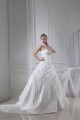 Ball Gown Sleeveless Satin Lace Fine Netting Wedding Dresses 2030025