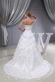 A-Line Sleeveless Satin Lace Organza Sweetheart Wedding Dresses 2030026 A-Line Sleeveless Satin Lace Organza Sweetheart Wedding Dresses 2030026