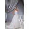 A-Line Sleeveless Satin Lace Organza Sweetheart Wedding Dresses 2030026